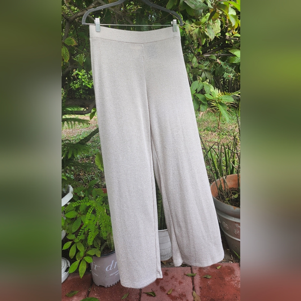 H&M Light Beige Wide Leg Women's Pants